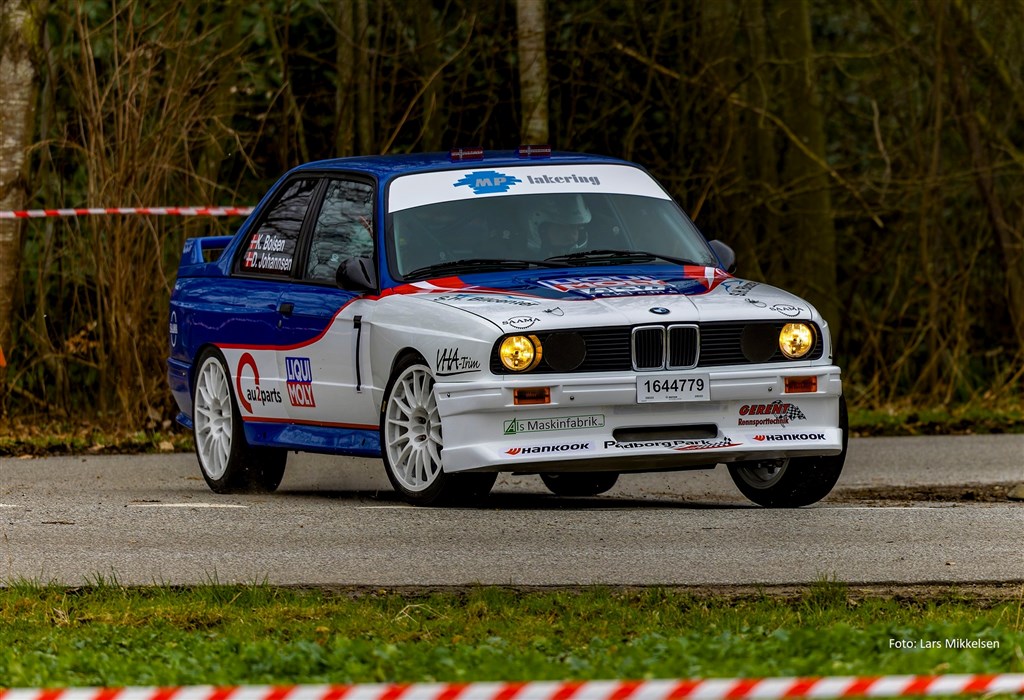 Kim Boisen og Dan Johannsen ved første rallytest i Struer.